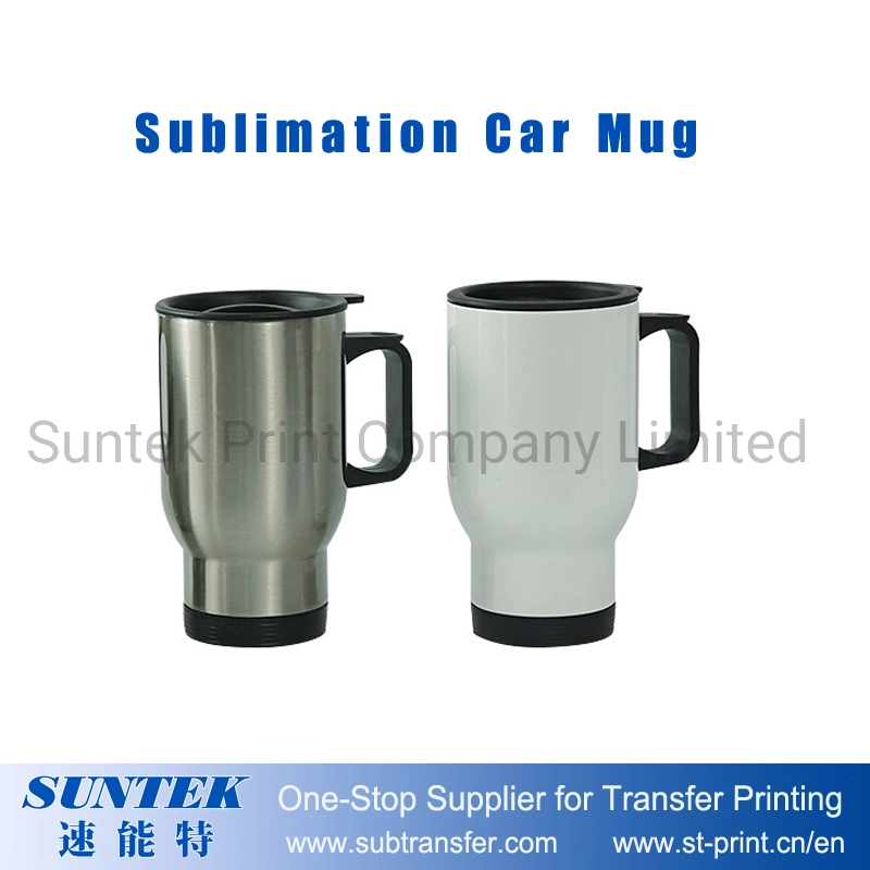 La sublimación en blanco coche Mug-White de acero inoxidable