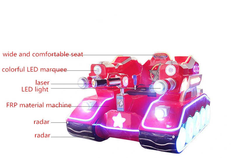 Electric Battery Colorful LED Tank Bumper Dodgem Car for Kid