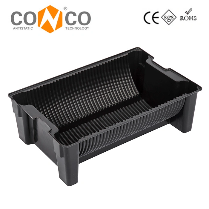 Conco Antistatic Durable Conductive Plastic PP ESD Storage Box ESD Container with Cover