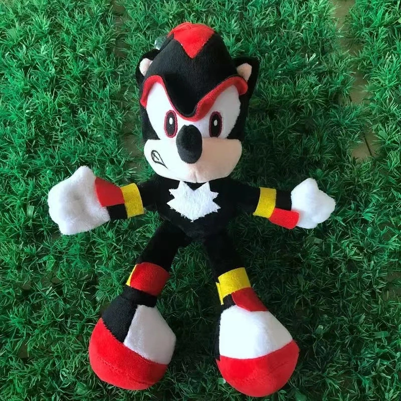 Novo Cartoon Sonic the Hedgehog Plush Toys Doll anime Kawaii Presente de Natal de aniversário de milhas Prower Plush Toy Shadow Doll para criança