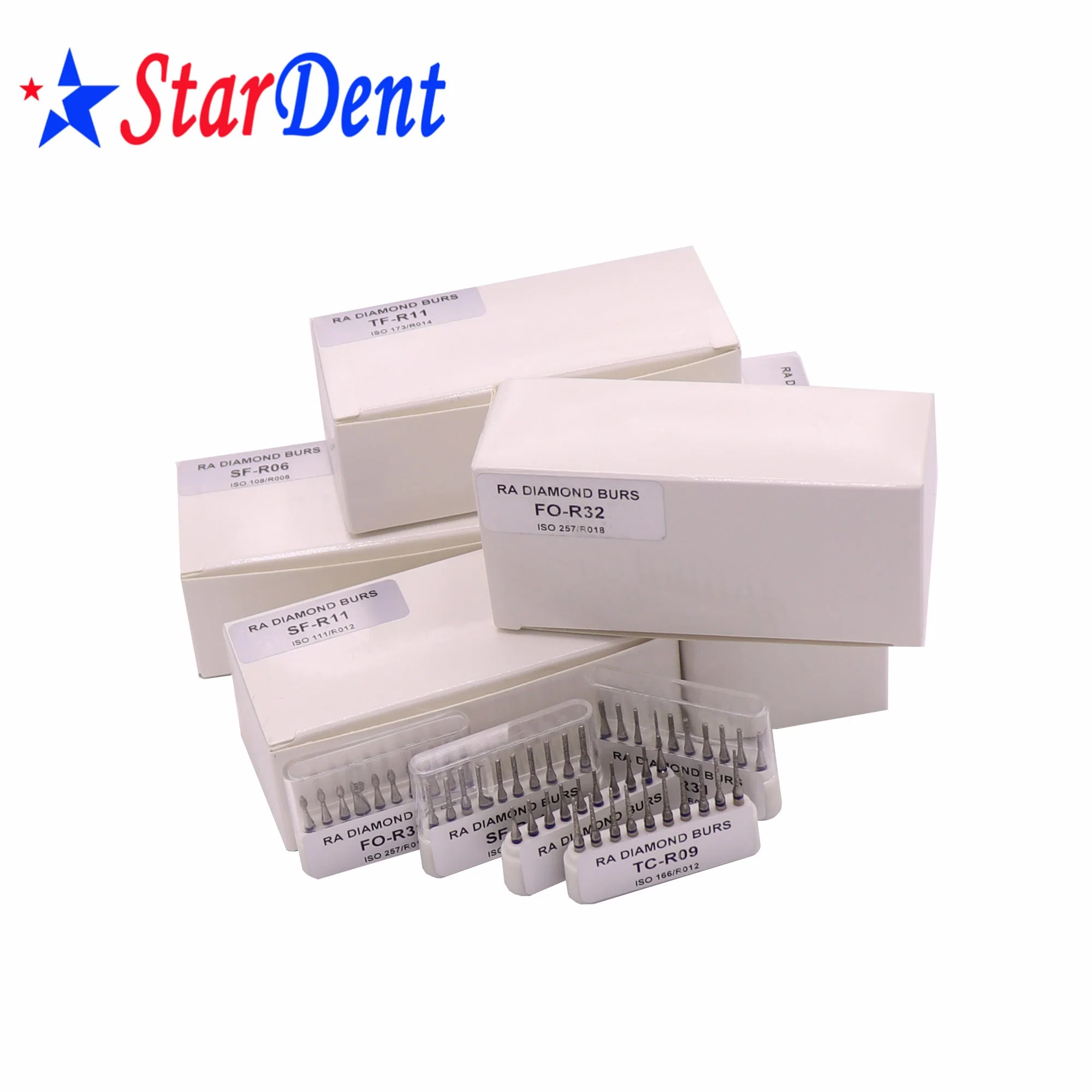 Dental Ra Diamond Burs with Good Quality Bur for Low Speed Handpieces