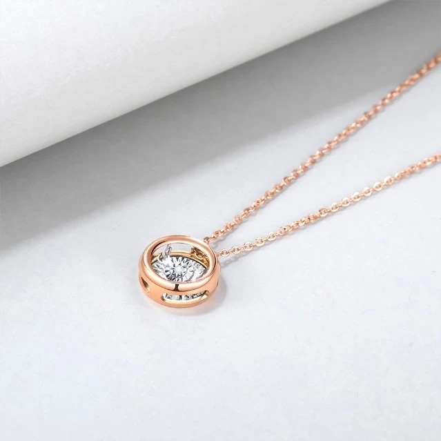 Round-3 Diamond Pendant Necklace Fashion Garment Accessories Imitation Costume Jewellery Wholesale/Supplier