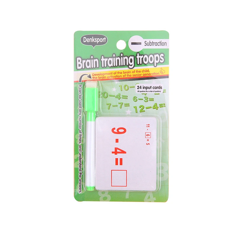 Factory Supply Division Practice Card for Preschool Children