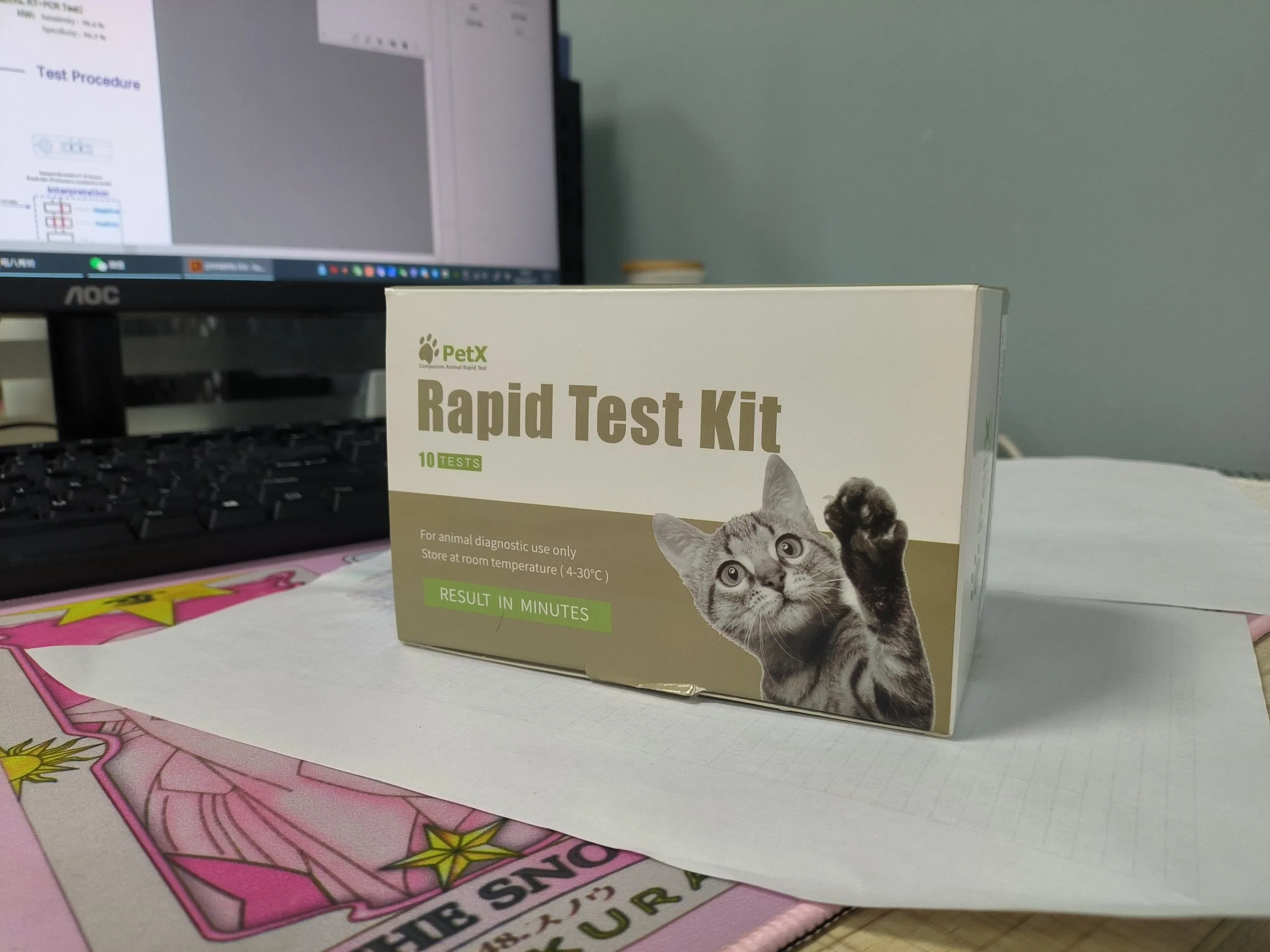 Hot Sale! Fiv Ab Felv AG Fiv-Felv Combo Rapid Test