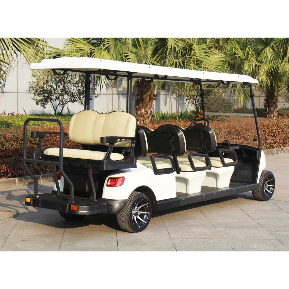 Carrito de Golf eléctrico de alta calidad Marshell con 2 8+6 asientos CE Aprobado (DG-M6+2)