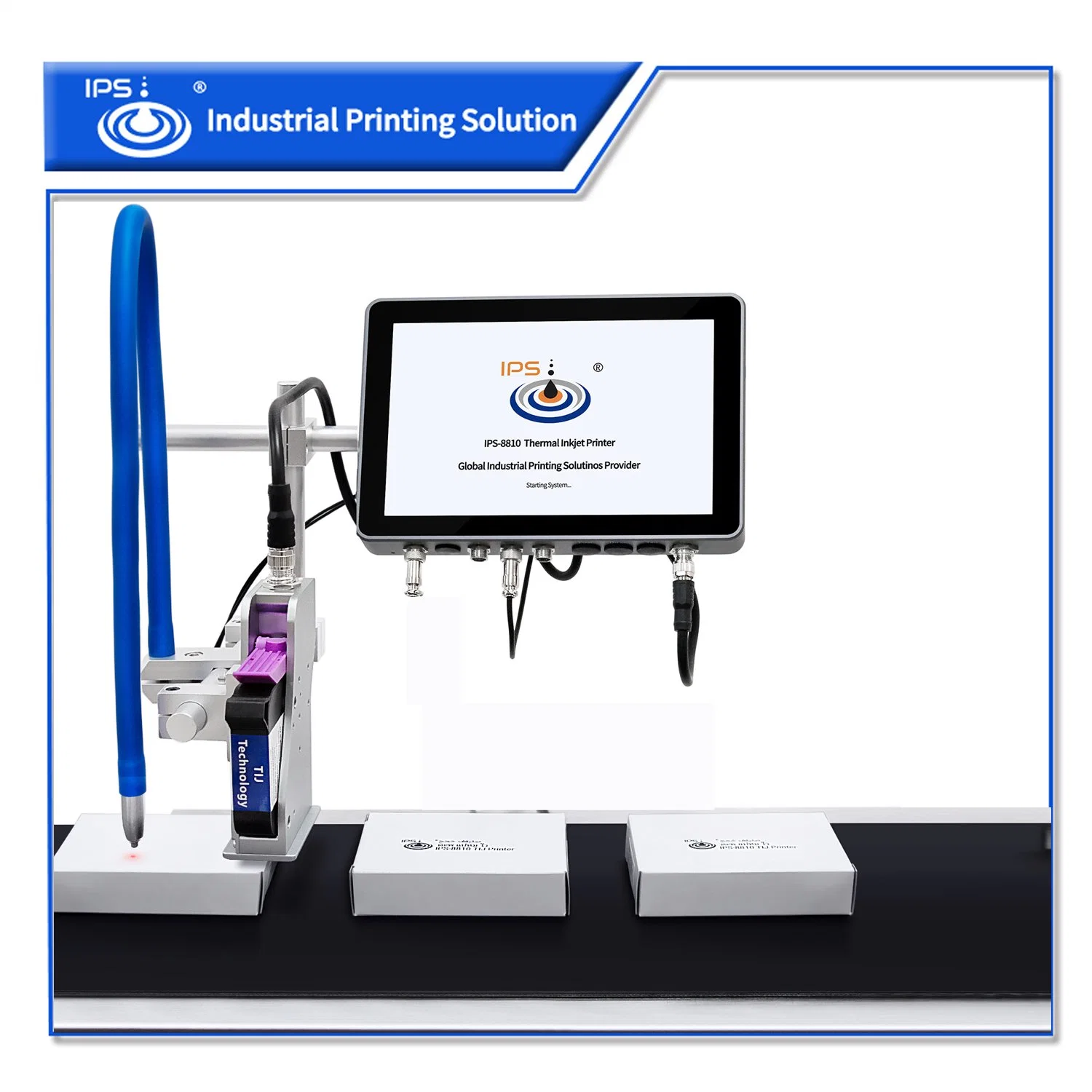 Fácil de operar de IPS8810 multifuncional Digital Máquina de impresión de inyección de tinta Tij para caja de cartón Industrial