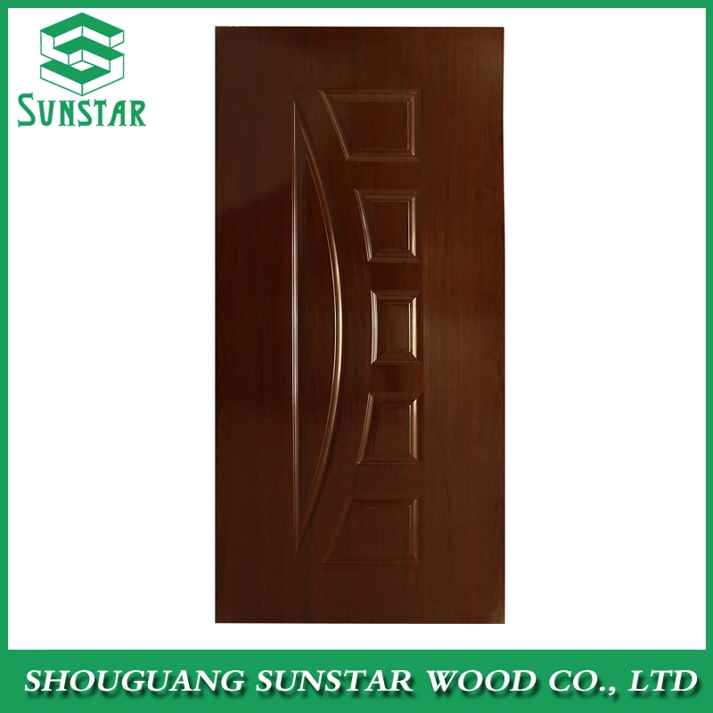 New Design Teak/Okoume/Ash/Walnut/Oak/Beech/Birch/Sapeli Natural Wood Veneer Melamine Laminate Door Skin