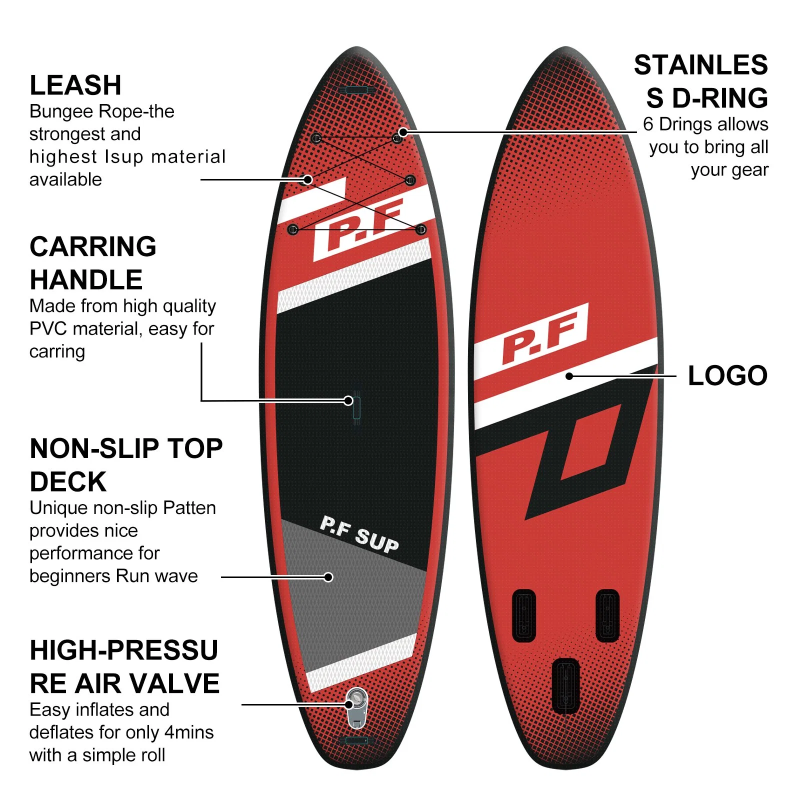 Wholesale Inflatable PVC Stand up Sup Paddle Board Surfboard