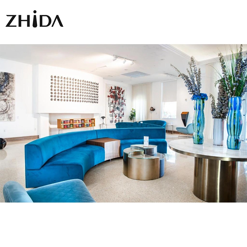 Luxo Design Hotel lobby mobiliário Sofá recepção cadeira e Café Tabela