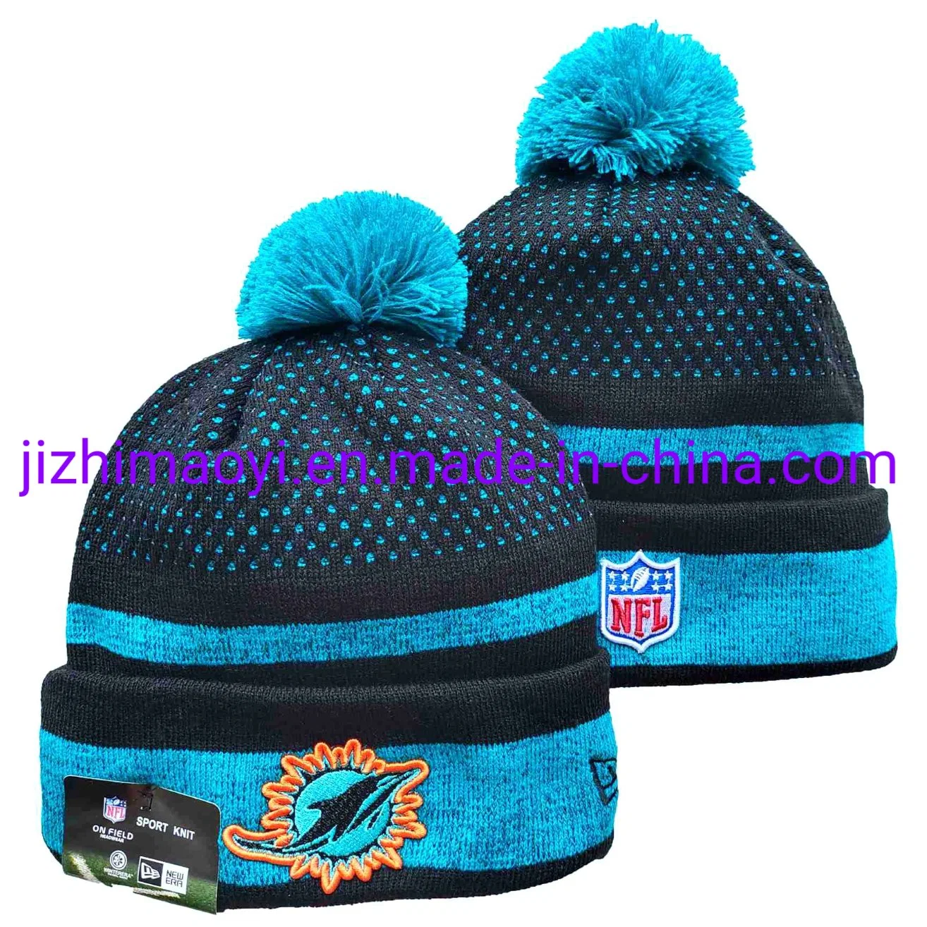 Manías al por mayor mejor venta Sombreros Delfines Mets N-FL Nueva York Miami Invierno Cuffed punto gorra ropa deportiva