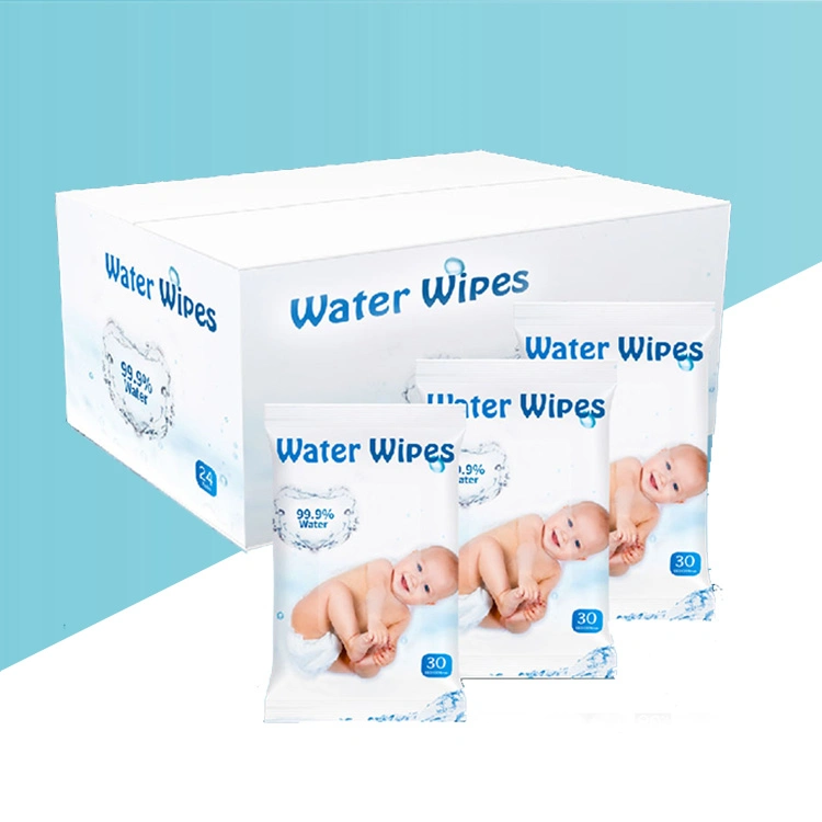 China Biokleen Hersteller 60ct empfindliche nicht-gewobene Baby-Wasserwischtücher Baby-Tücher Babys 99,9 reines Wasser beliebt in Asien / EU Wassertücher für Neugeborene
