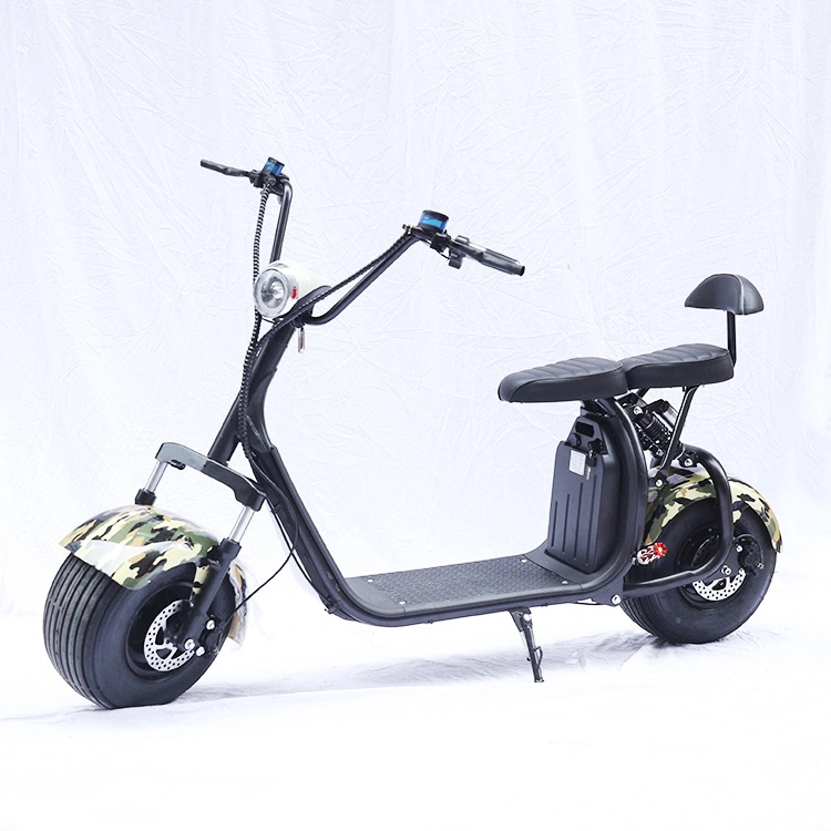 Motorcycle Electric Scooter Bicycle Electric Bike Electric Motor Scooter Harlay Scooter Electric Mountian Scooter Battery 60V 12ah 1500W Motor Stepper Scooter