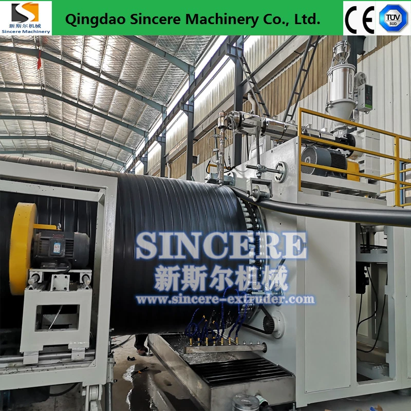 Polyethylene Pipe Extruding Making Machine, Spiral Winding Welding Pipe Extrusion Line