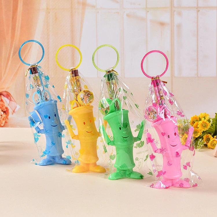 Cute Pencil Barrel Toy with Stationery Set Pencil Scissor Set