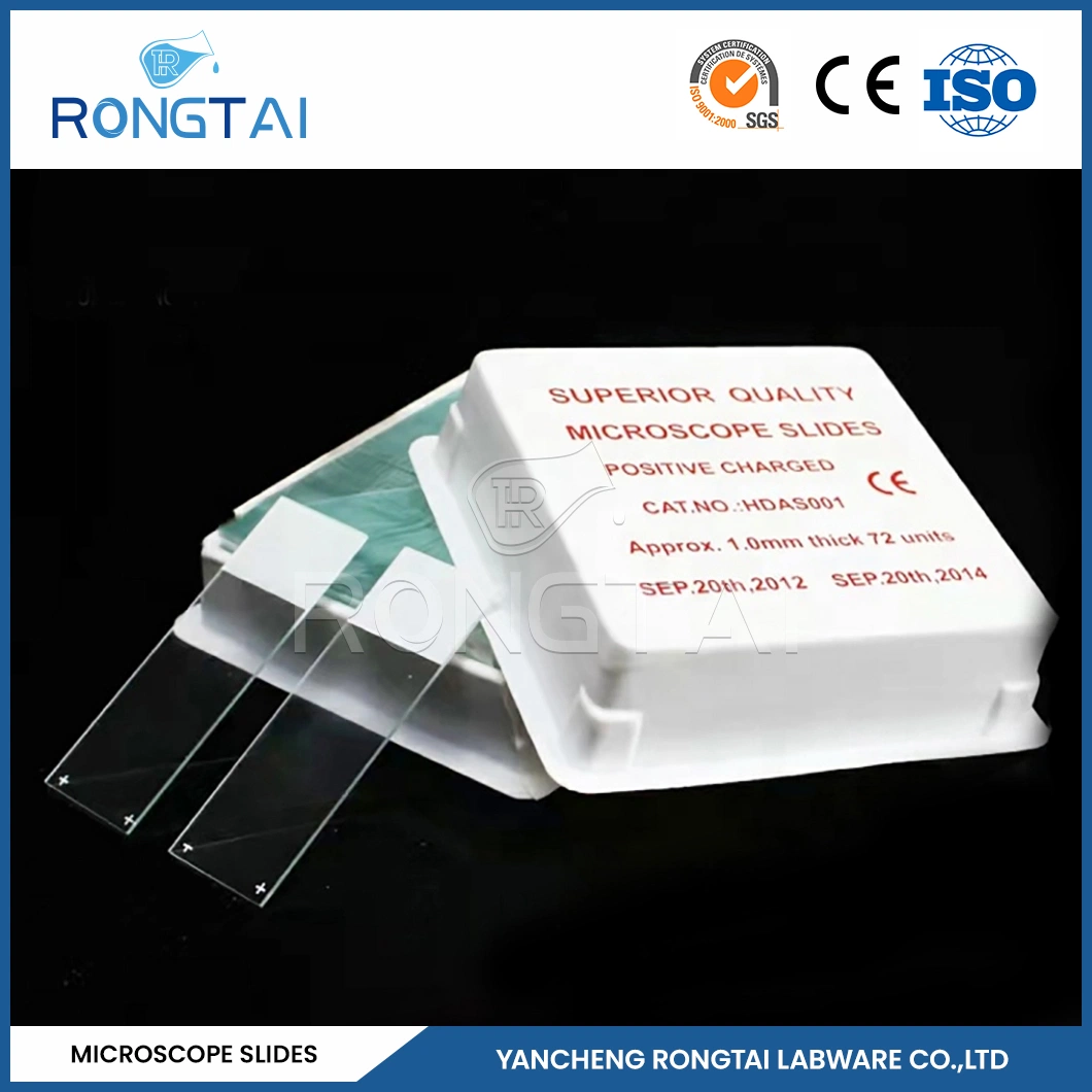 Rongtai Physics Laboratory Equipment Wholesale/Supplierr Microscope Glass Slide Tint China 7101 7102 7105 7107 7109 Mitosis Microscope Slides