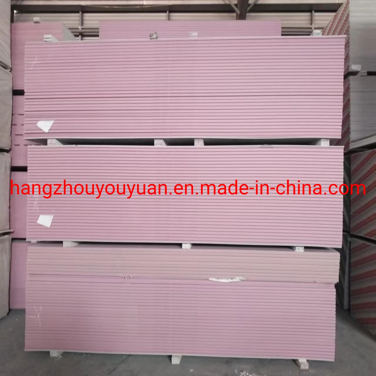 Decorative Partition Wall and Ceiling Roof Tile Gypsum Board with 12.5mm Thickness