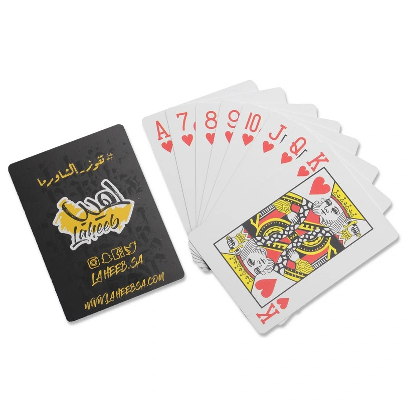 Cores personalizadas OEM aceitar imprimir directamente a China Fabricante Cartas de jogar poker de plástico