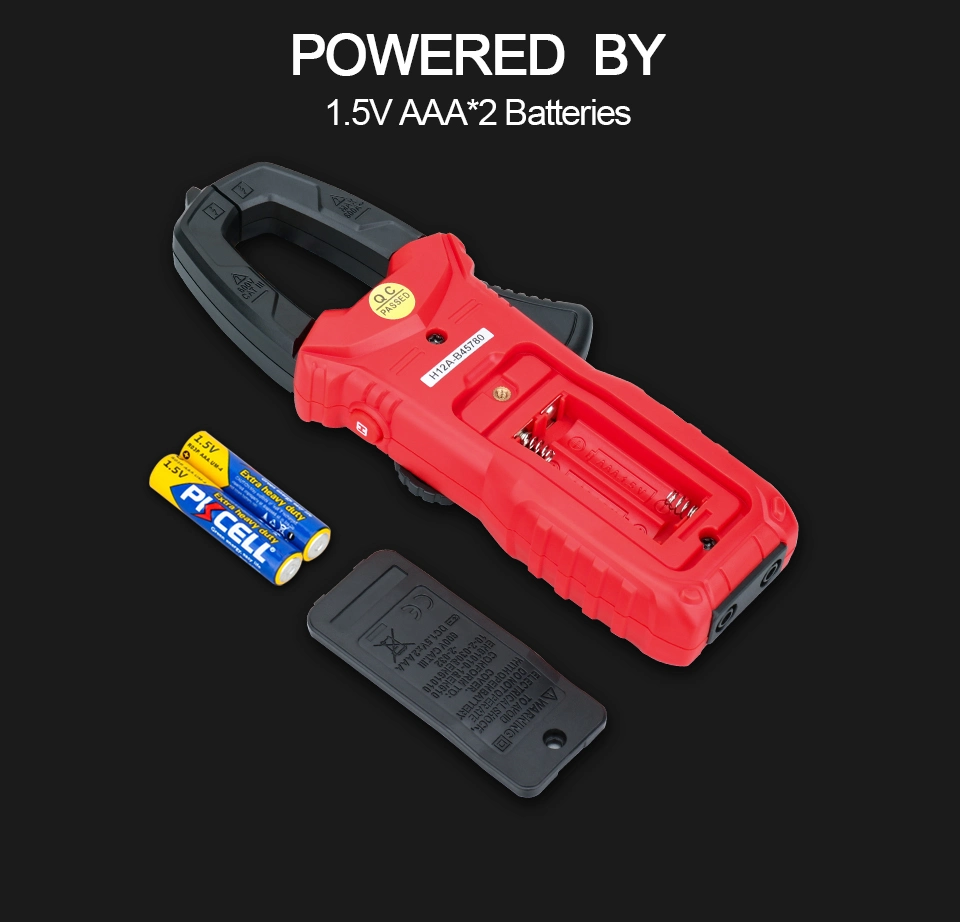 Digital 6000 Counts Manual Range Clamp Meter with Ncv Detection, AC DC Voltage / AC Current Resistance Test