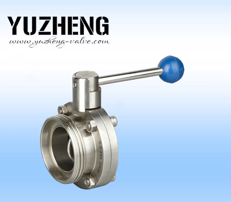 Sanitary Stainless Steel 304/316 Male/Welded Butterfly Valve