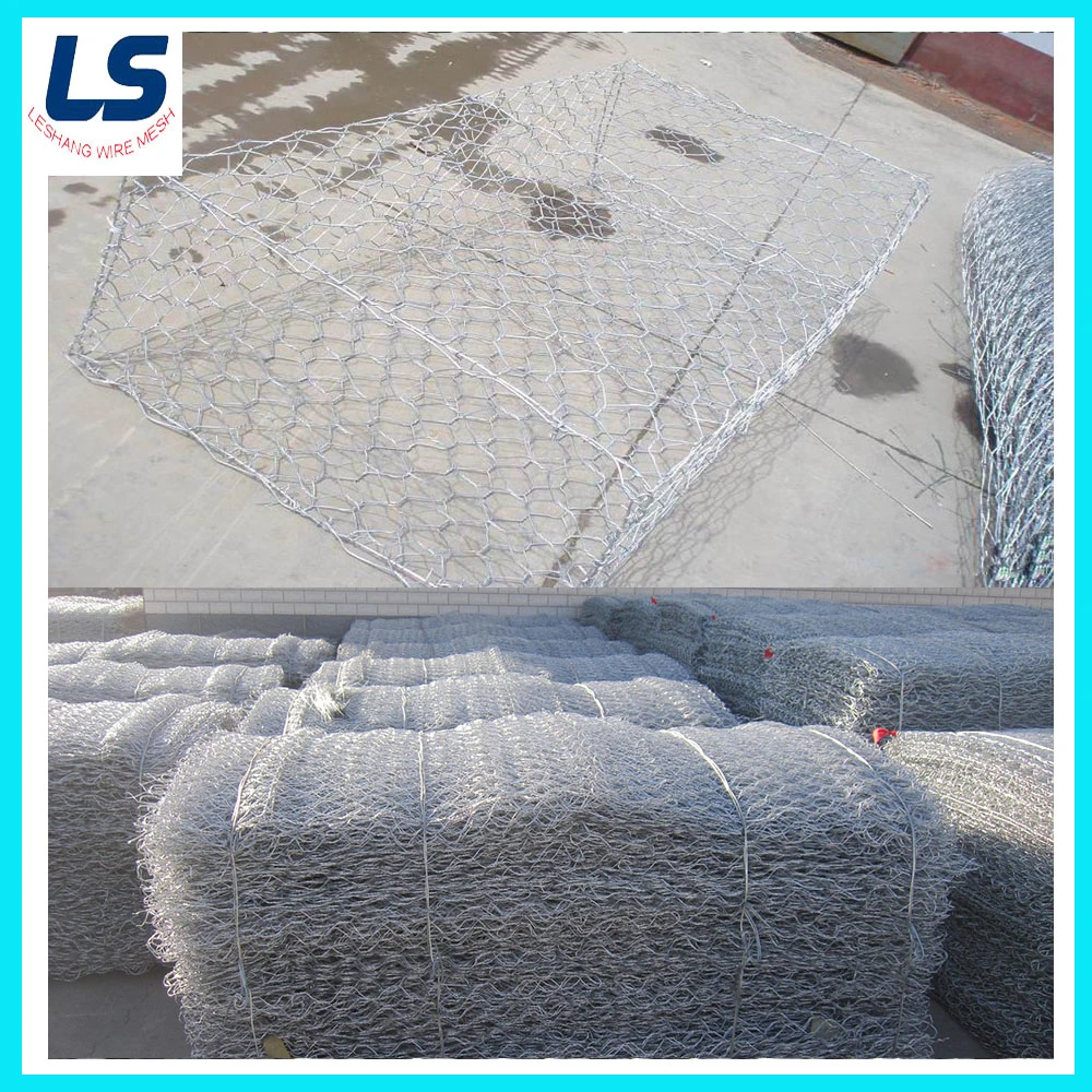 80X100mm Gabion Cage in Galvanized Wire Mesh