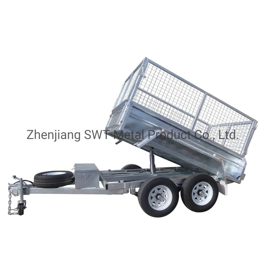 DOT Approved Tandem Axle Tipping Trailer for Heavy Haulage