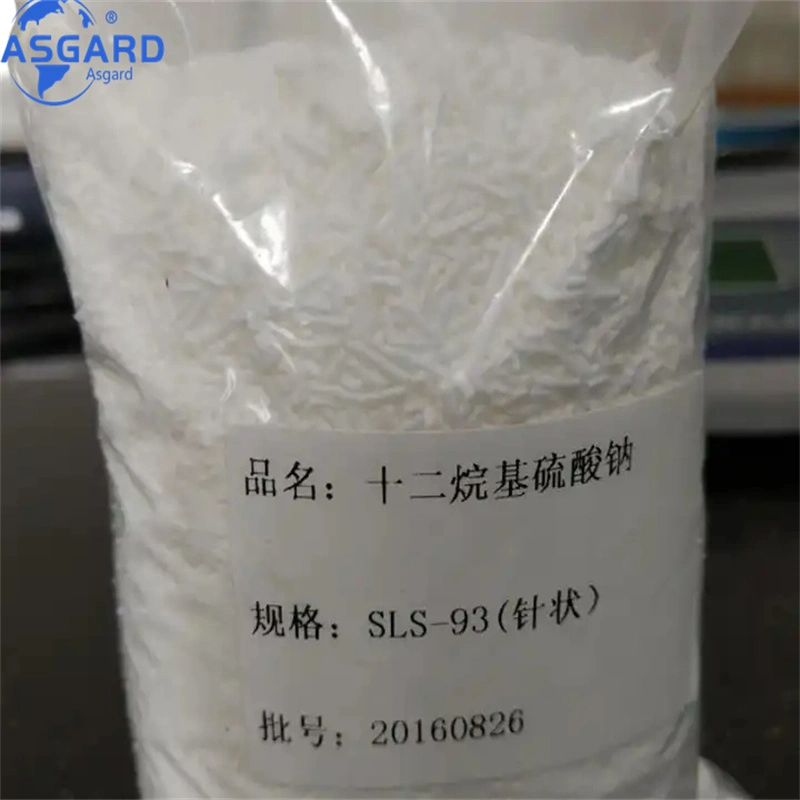 CAS No 151-21-3 Detergent Chemical Sodium Lauryl Sulfate Powder or Needle SLS