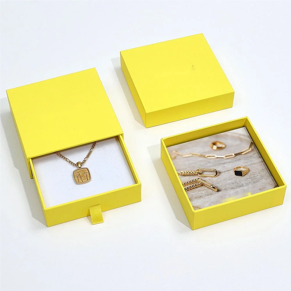 Custom Logo Luxury Packaging Paper Gift Jewelry Earring Bracelet Necklace Ring Box