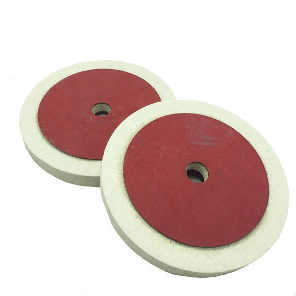 100% Wool Grinding Wheel 7 Inch Red Wool Felt Polishing Wheel