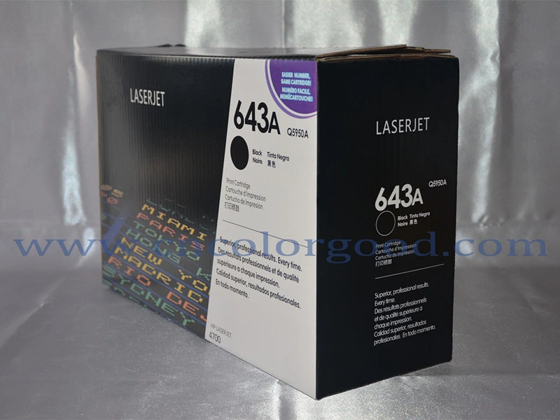 Original Laser Toner Cartridge for HP Printer 643A Q5950A/Q5951A/Q5952A/Q5953A