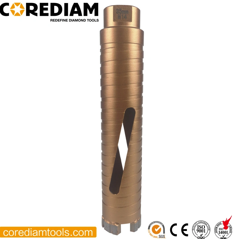 5-Inch/125mm Laser Welded Dry Core Drill for Concrete, Reinforced Concrete and Masonry/ Diamond Core Drill/Power Tools