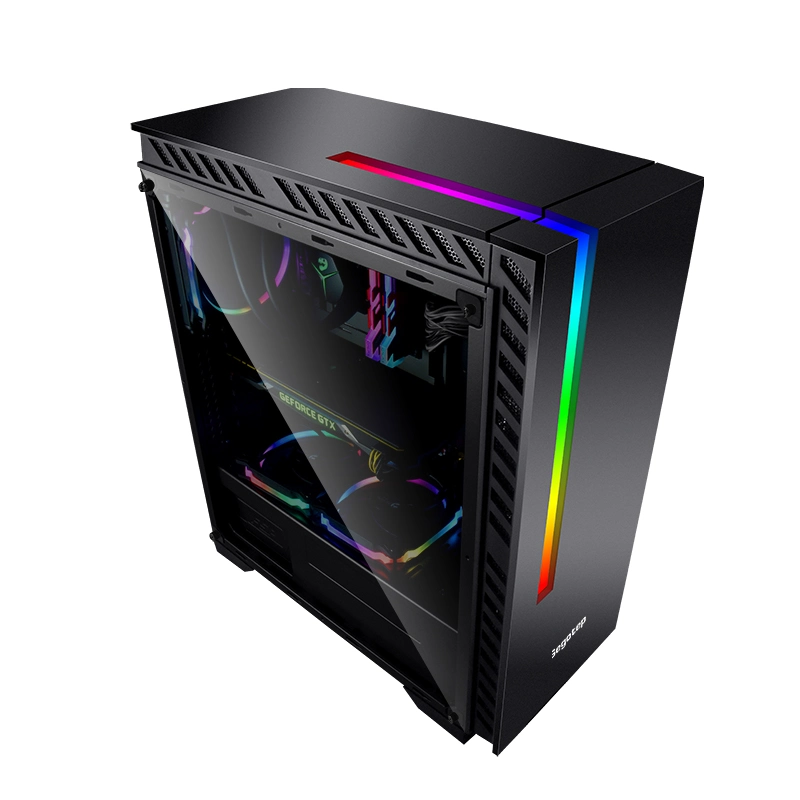 Colorful RGB Strip Panel USB3.0 Micro ATX Gaming Computer Case