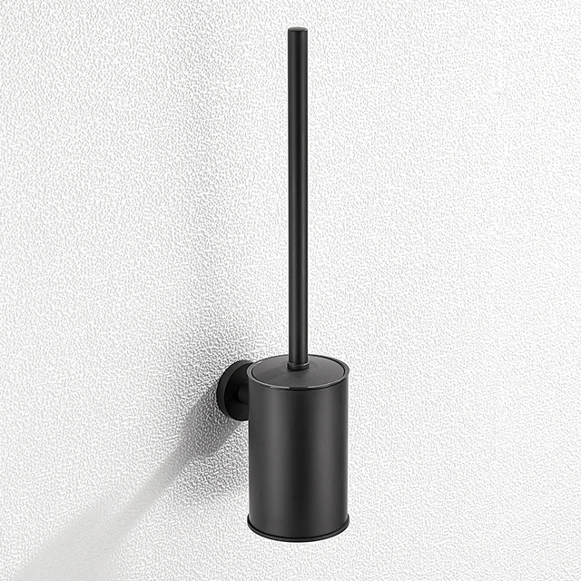 High quality/High cost performance SUS304 Bathroom Accessories Matt Black Stainless Steel Toilet Brush Holder (NC9896-MB)