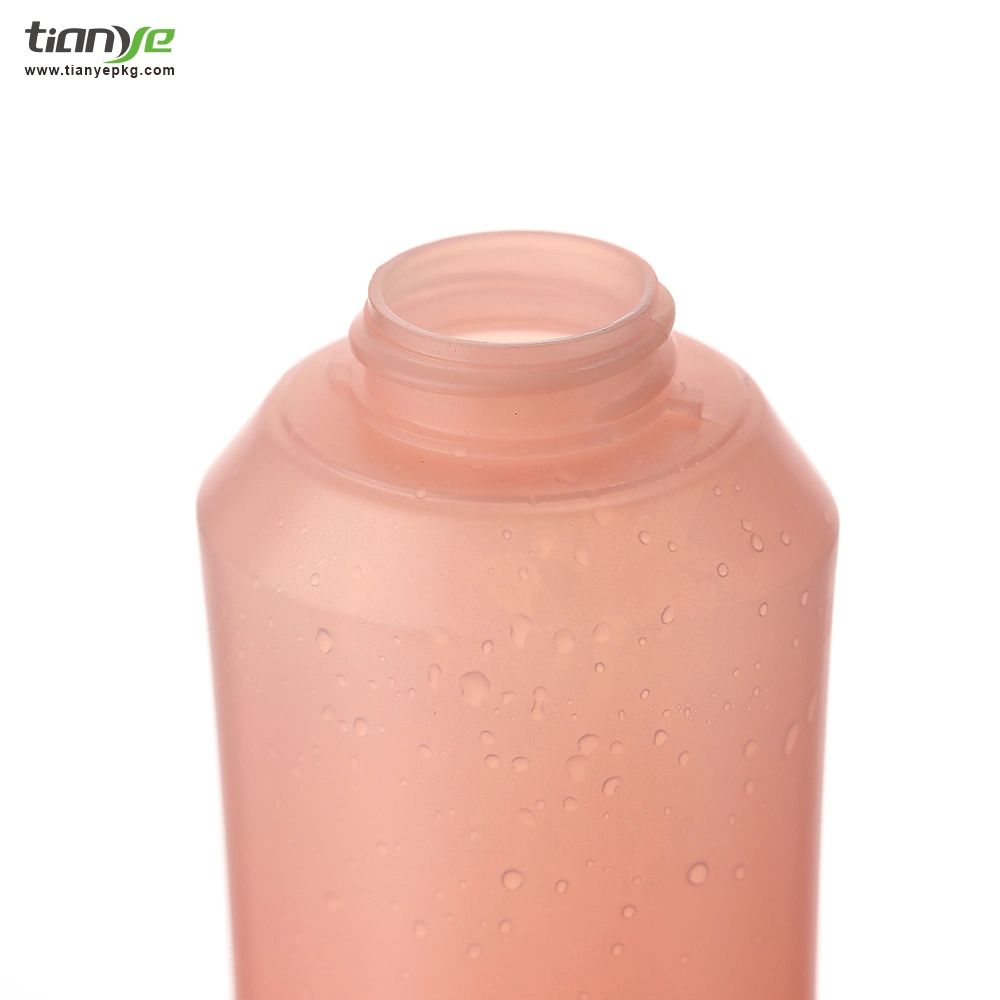 Frasco de cor com gradiente de sopro de HDPE de 250 ml e PCR e cana de açúcar possíveis Para embalagem plástica frasco cosmético