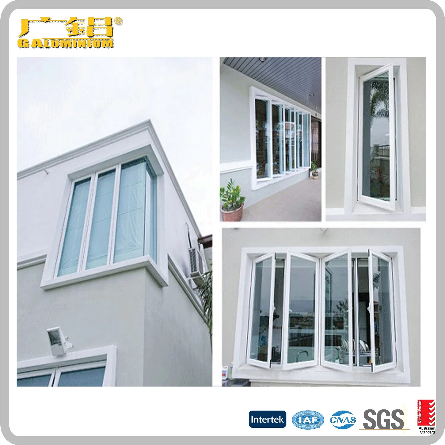 China Top Brand High quality/High cost performance  Aluminium Casement Window/Double or Single Leaf Window