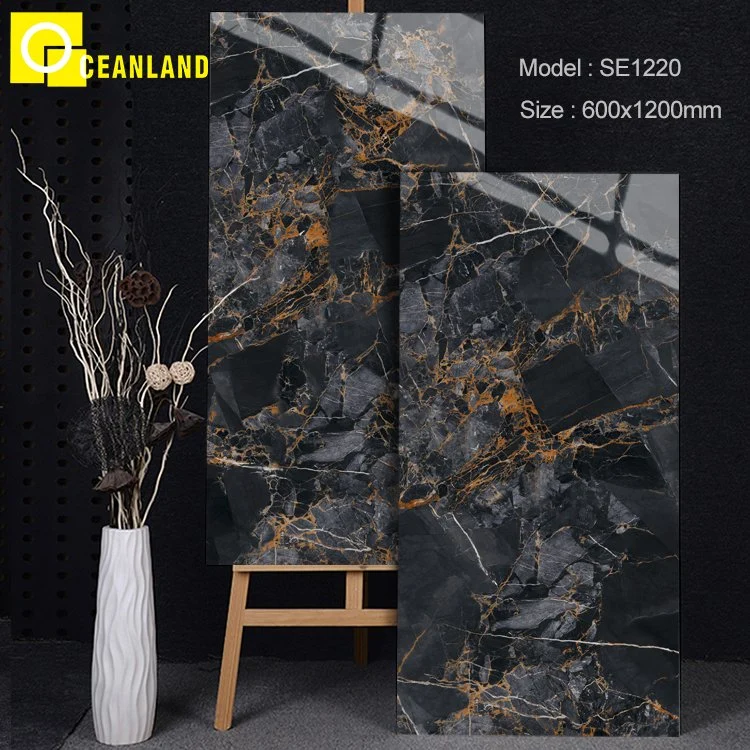 Artificial Stone Porcelain Polished Bedroom Floor Tile Marble Large Slab