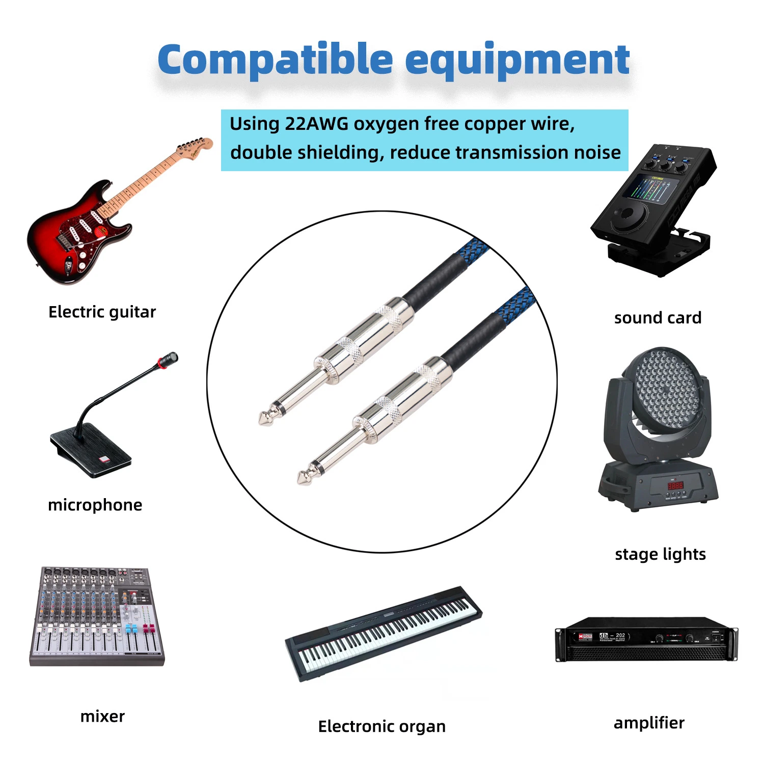 Instrument Cables Guitar Effect Pedal Cables (JFI008)
