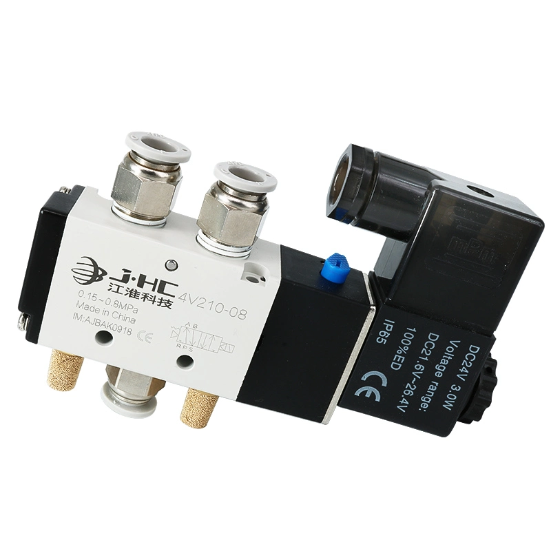 High quality/High cost performance Air Pilot Control 4V210 Pneumatic Valve 2/5 Way Air Compressor Solenoid Valve