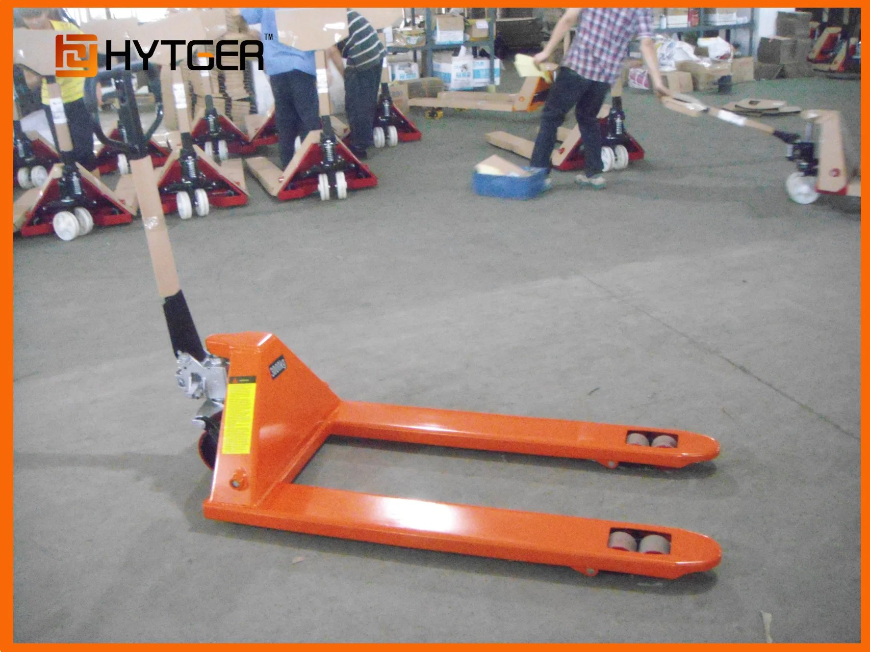 Low Price Hand Pallet Truck with Scales Rubber Wheel (NR20)