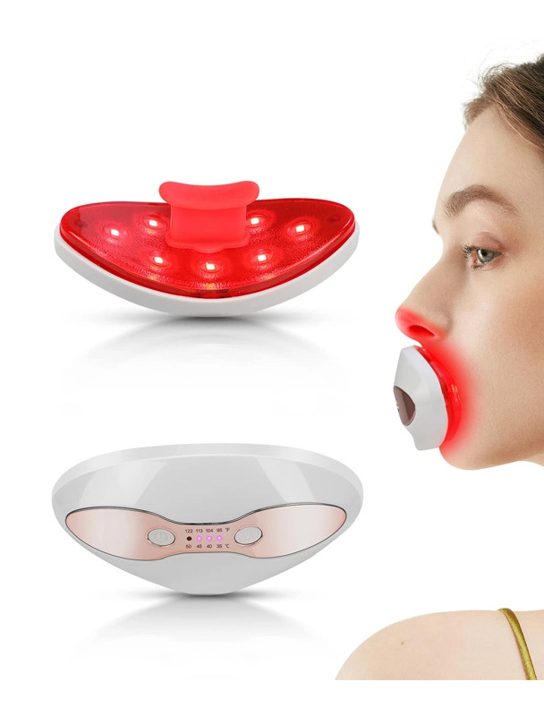 LED Heating Lip Infrared Light Collagen Toot Lip Plumper Eye Care Device