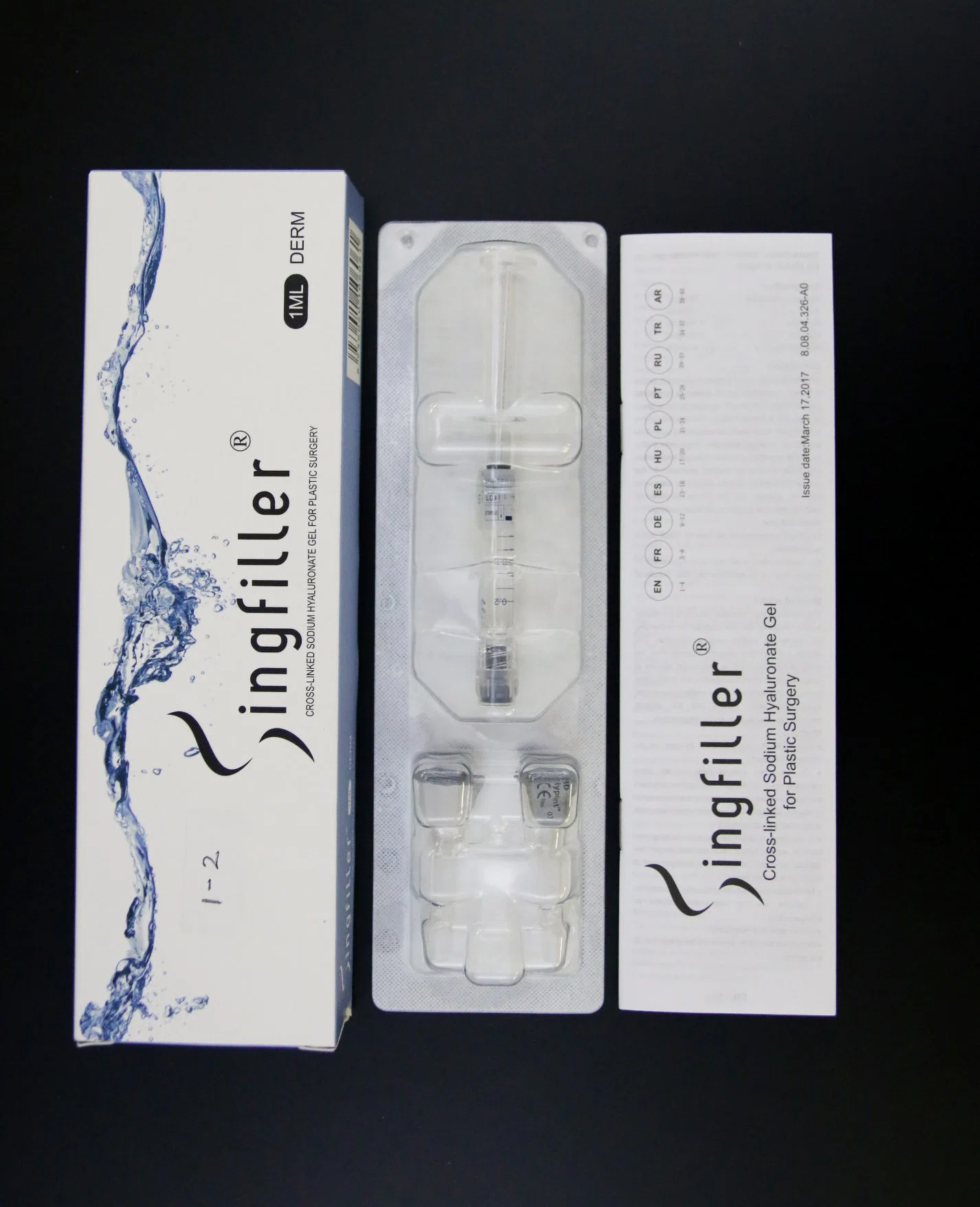 Hangzhou, China Injection Singclean Pre-Filled Syringe in Blister Package Injectable Hyaluronic Acid Skin Filler