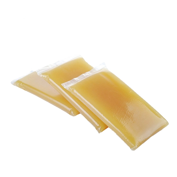 Pure Amber Color Industrial Grade Hotmelt Glue Jelly Glue for Automatic Machine