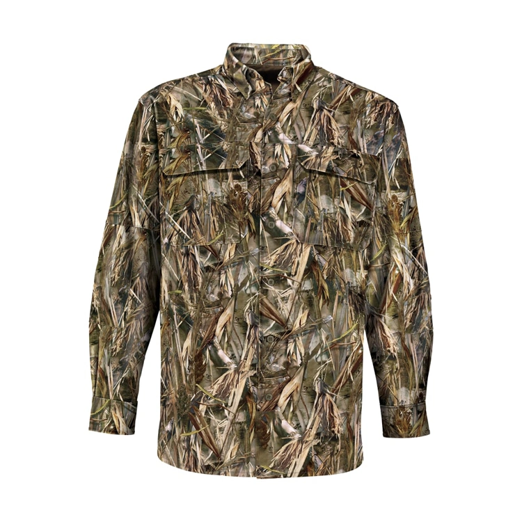 Outdoor Clothing Silent-Hide Button-Down Long-Sleeve Hunting Shirt