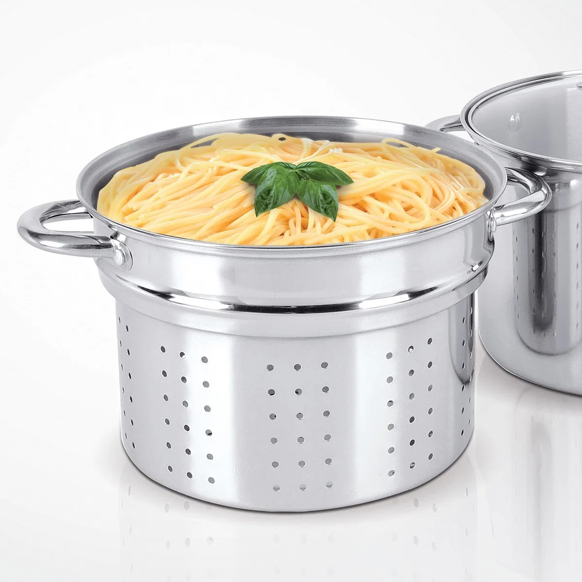 8qt Stainless Steel 4 PCS Pasta Pot with Strainer