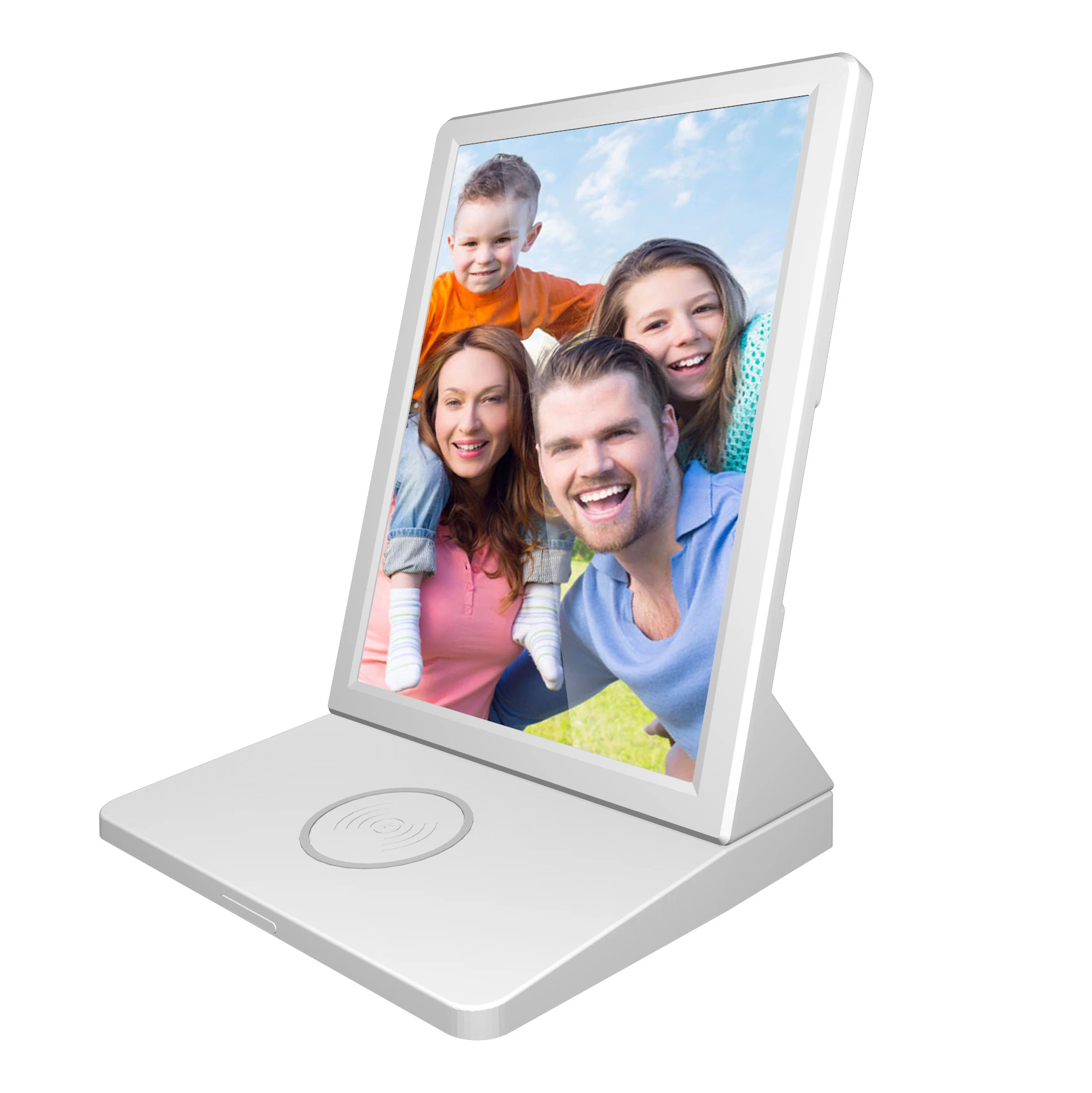 Tischrechner Smart Tragbares kabelloses Ladegerät WiFi Digital Photo Frame