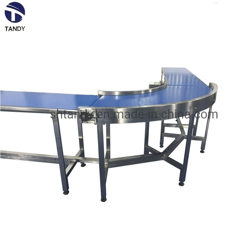 Food Grade Long Distance PU PVC Belt Conveyor Factory Price