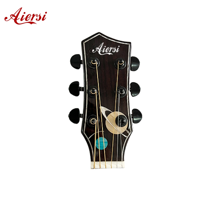 Aiersi New Developed Solid Spruce Top Space and Star Style Acoustic Guitar