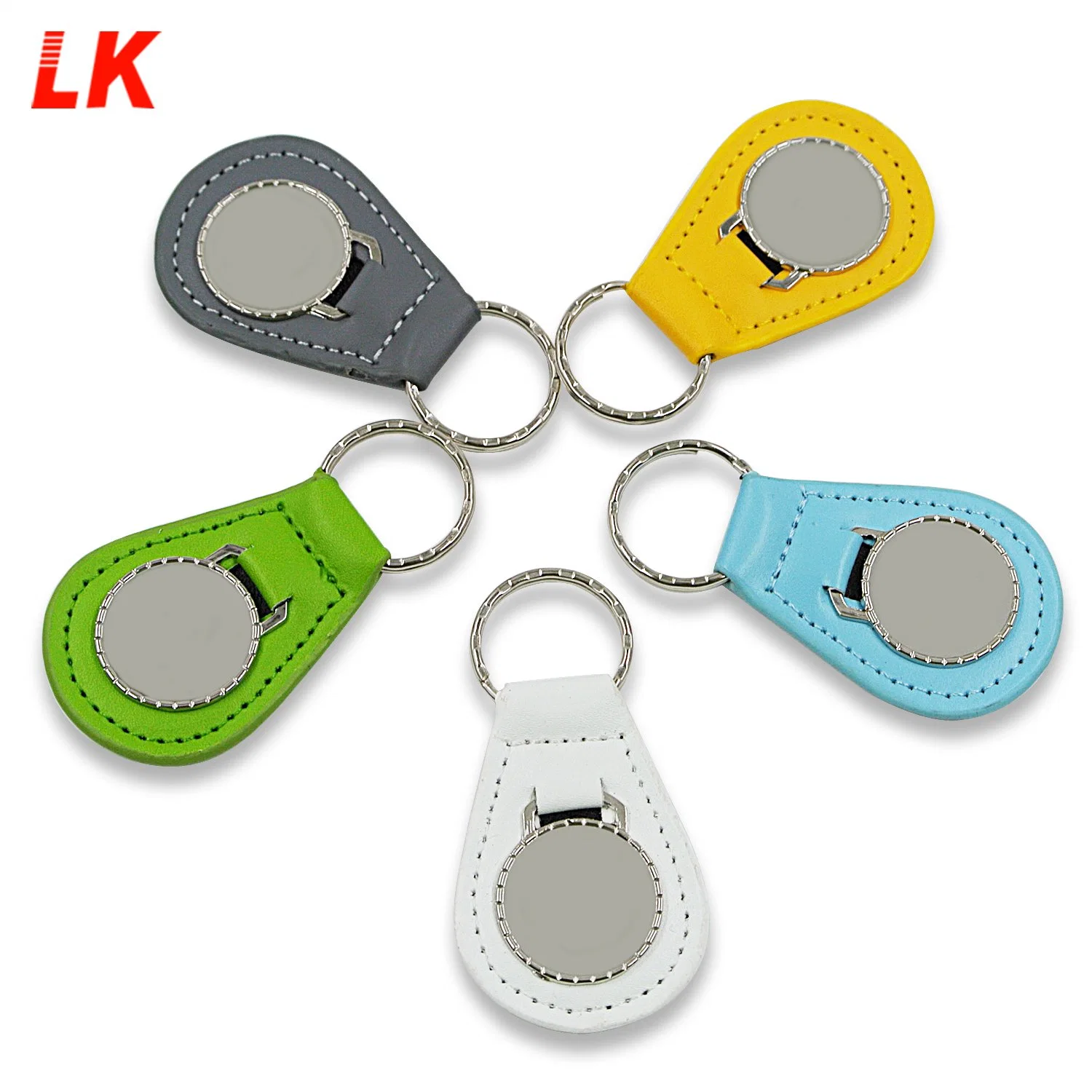 Promotional Custom Genuine Leather Car Brand Logo Key Chain Keychain