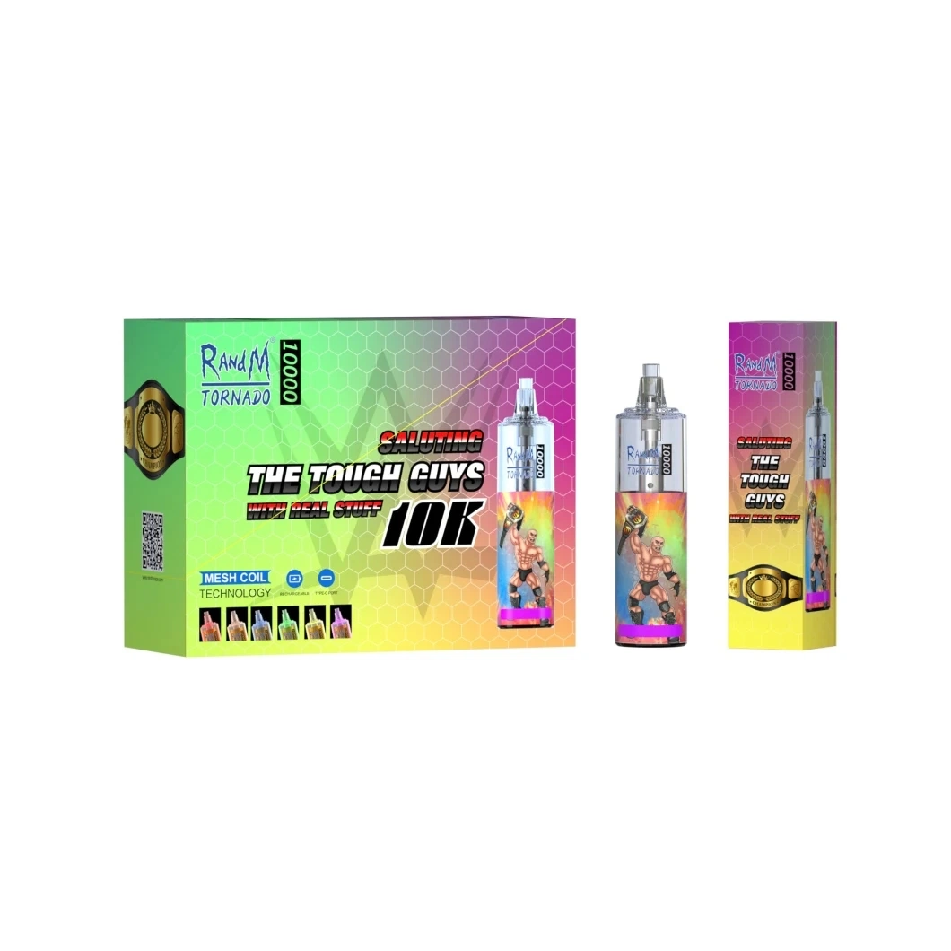 E-Cigarette تورنادو 10000 مأطحة 20 مل سائل 12 نكهة Disposable مبخرة ملف Vape Mesh