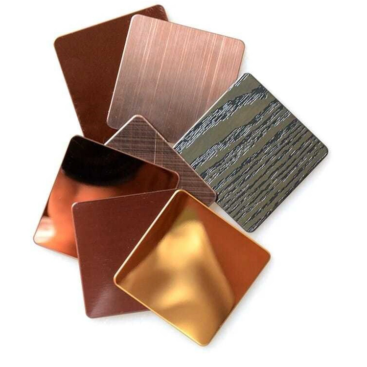 Hxc PVD Color Coat Gold Mirror Finish 0.5mm Decorative Stainless Steel Sheetfob Reference Price