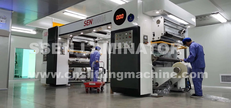 Ssen Brand Solvent Less Laminating Machine for Plastic Film Paper Rolls